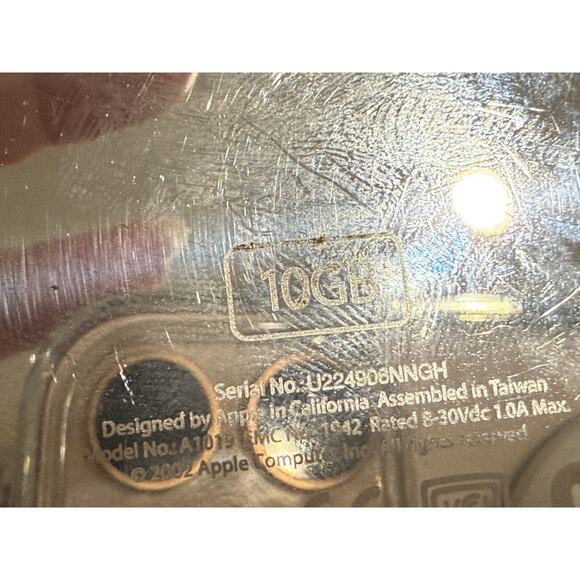 Apple iPod 2nd Gen 10GB A1019 Vintage Bundle Remote FireWire Tested - Picture 10 of 13